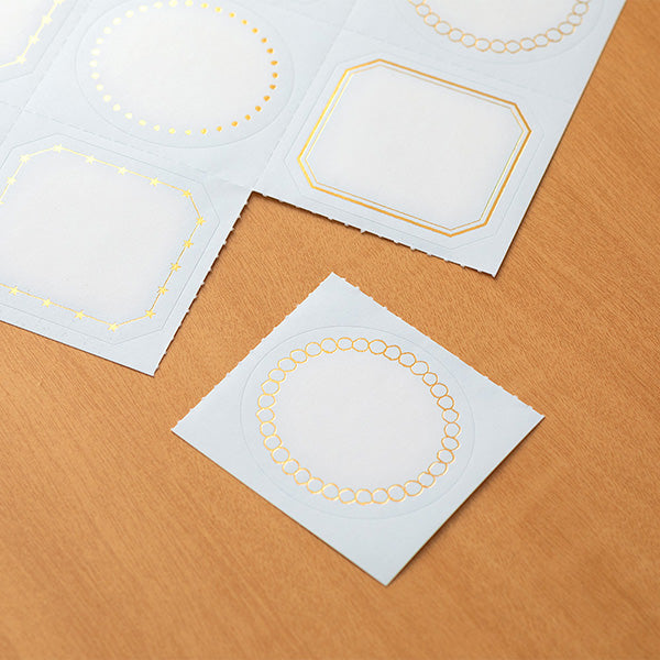 82399006 ミドリ カラー色紙用シール 箔 星柄 水色 82399006 デザインフィル 4902805823999（10セット）