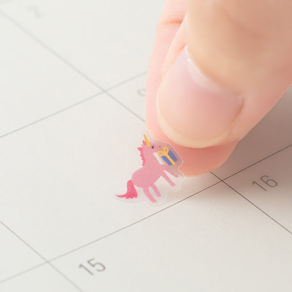 82459006 シール midori ミドリ 手帳シール 記念日 バースデー82459006 デザインフィル 4902805824590（10セット）