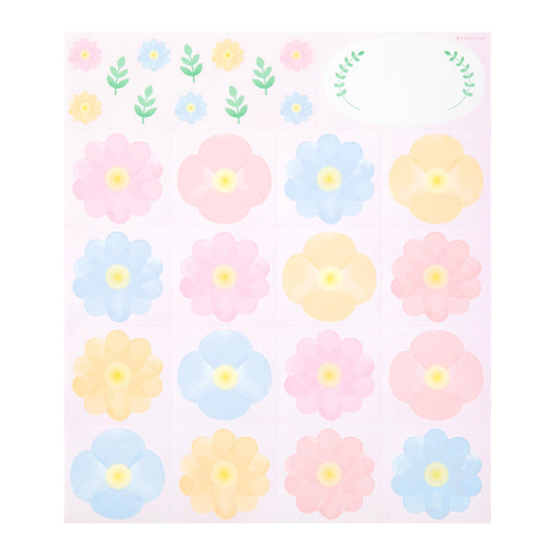82507006 OS カラー色紙用シール 花柄 82507 デザインフィル 4902805825078（10セット）