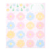 82507006 OS カラー色紙用シール 花柄 82507 デザインフィル 4902805825078（10セット）
