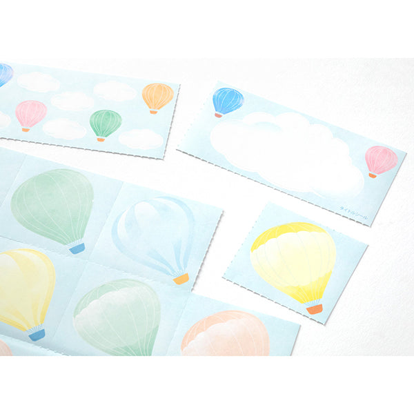 OS カラー色紙用シール 気球 82508 ミドリ 82508006　4902805825085（10セット）