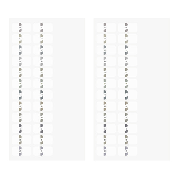 ミドリ インデックスＳチラットスウジグレー 82604006　4902805826044（10セット）