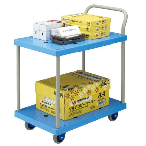 PLUS（プラス）オフィス家具 環境静音2段台車 NP-104GS　4546678001896