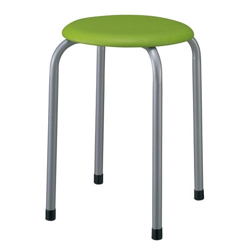 PLUS（プラス）オフィス家具 丸イス M-22 YG イエローグリーン　4942646070381