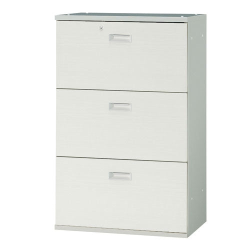 PLUS（プラス）オフィス家具 JLストレージ ラテラル3段 JL-A110H3 WH　