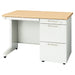 PLUS（プラス）オフィス家具 片袖机 RJ-107A-3 ホワイトメープル 引出A　