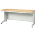 PLUS（プラス）オフィス家具 平机 RJ-166H WM/W4 ホワイトメープル　