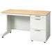 PLUS（プラス）オフィス家具 片袖机 RJ-126A-3 ホワイトメープル 引出A　