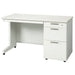 PLUS（プラス）オフィス家具 片袖机 RJ-126D-3 ホワイト 引出D　