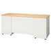 PLUS（プラス）オフィス家具 両袖机 RJ-166D-33 WM/W4 ホワイトメープル　