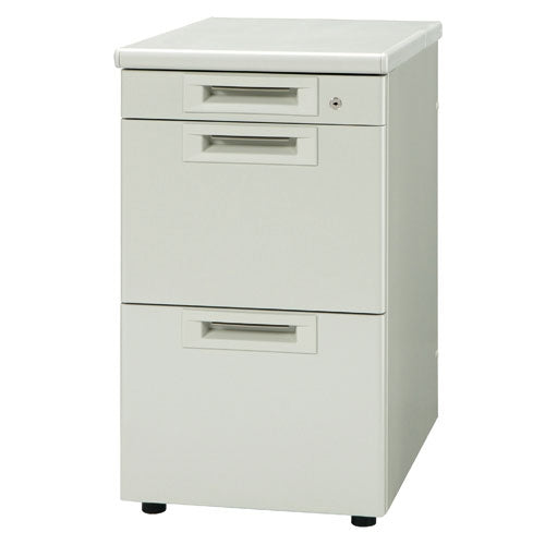 PLUS（プラス）オフィス家具 脇机3段 RJ-046A-A3 エルグレー 引出A　