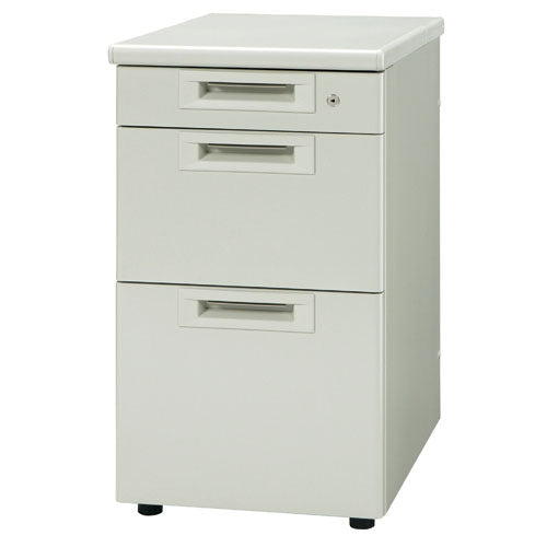 PLUS（プラス）オフィス家具 脇机3段 RJ-046D-D3 エルグレー 引出D　