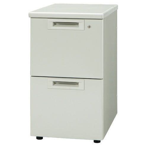 PLUS（プラス）オフィス家具 脇机2段 RJ-046D-A2 エルグレー 引出D　