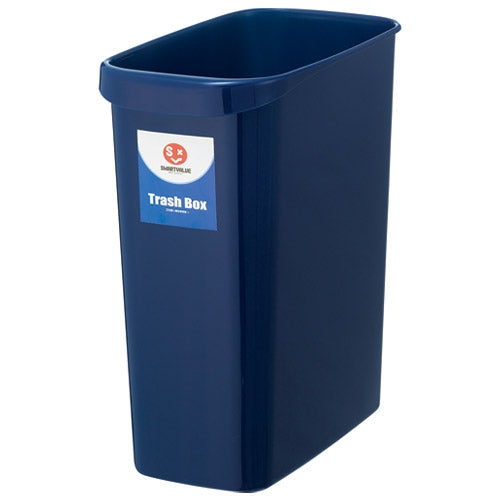 スマートバリュー 持ち手付きゴミ箱角型13L ブルー N155J-B 4547345038115