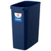 スマートバリュー 持ち手付きゴミ箱角型18L ブルー N156J-B 4547345038139