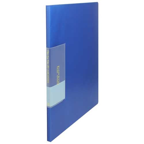 ビュートン スリムクリヤーブック20P FCB-A4-20RB R青 4996297301660