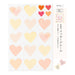 83710006 カラー色紙用シール ハート柄 18人分 デザインフィル 4902805837101（10セット）
