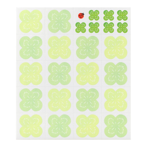 MIDORI ミドリ カラー色紙用シール クローバー柄 83711006 デザインフィル 4902805837118