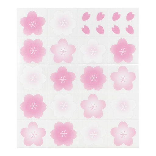 ミドリ カラー色紙用シール 桜柄 83712006 デザインフィル 4902805837125（10セット）