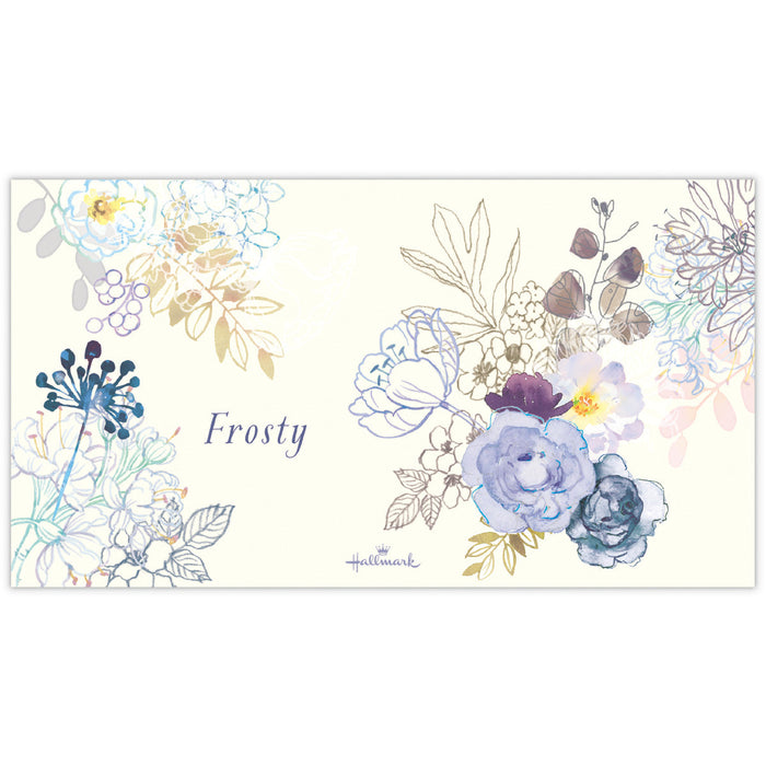Japan Hallmark Frosty [Bloc-notes à un coup | 14 feuilles de 1 motif | Ligne horizontale/Confort & Paix] 837914 4961099837914 (6 sets)