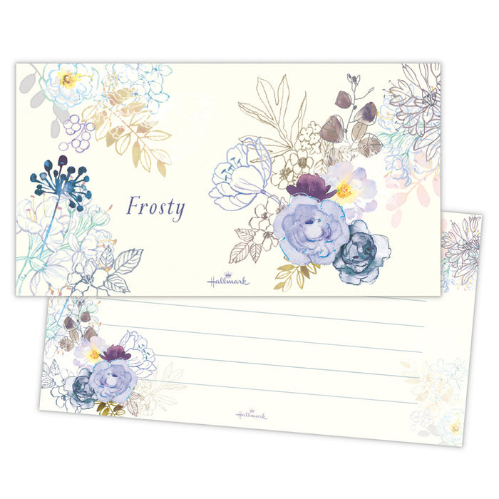Japan Hallmark Frosty [Bloc-notes à un coup | 14 feuilles de 1 motif | Ligne horizontale/Confort & Paix] 837914 4961099837914 (6 sets)
