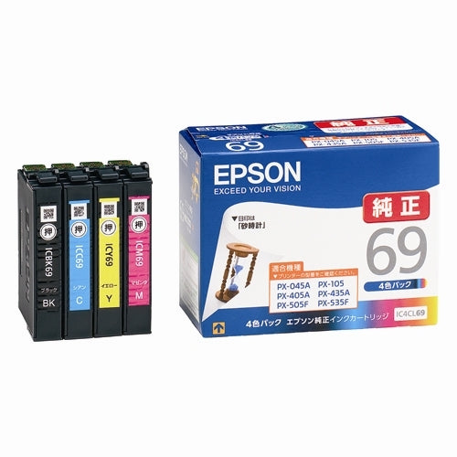 EPSON インクカートリッジ IC4CL69 4色パック 4988617143517
