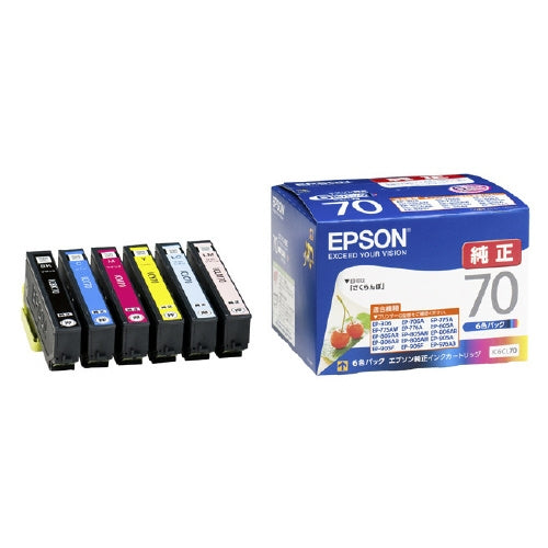 EPSON インクカートリッジ IC6CL70 6色パック 4988617143609