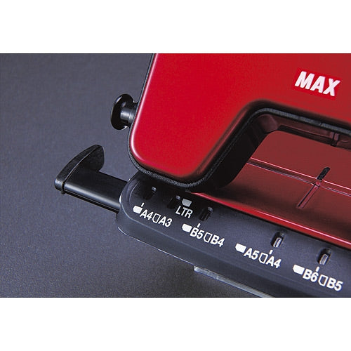 マックス 軽あけパンチSCOOVA DP-15T/R 赤 DP90125 4902870785826
