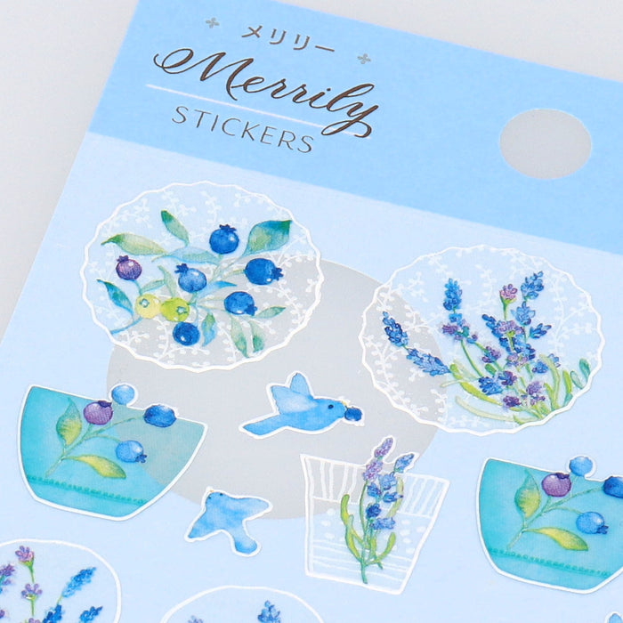 Marchio distintivo del Giappone Merrily Seal Blue [Merrily/Nakanishi Izumi] 844875 4961099844875 (6 set)