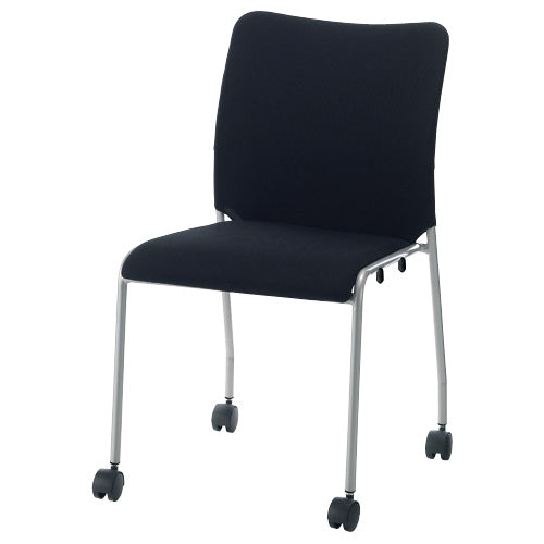 PLUS（プラス）オフィス家具 会議イス GK-30R ブラック 肘無キャスタ脚　