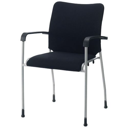 PLUS（プラス）オフィス家具 会議イス GK-A31R ブラック 肘付　