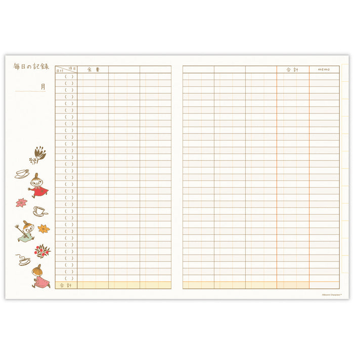 Japan Hallmark Moomin Little My Snack Time [Libro dei conti familiare semplice e rinfrescante/Nessun tipo di data] 847968 4961099847968 (Set di 6)