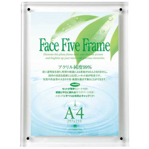 アートプリントジャパン フェイスファイブフレーム クリア A4 4966005736695
