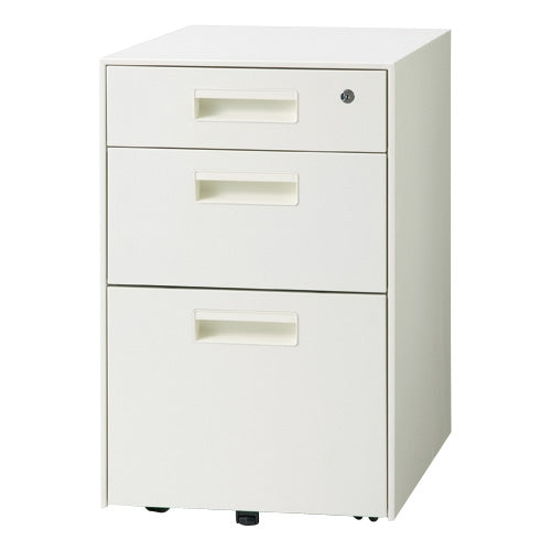 PLUS（プラス）オフィス家具 サイドキャビネット3段 AS-F046SC-3 WH　