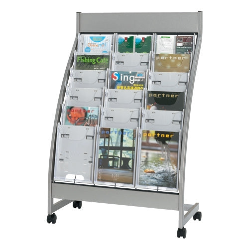 PLUS（プラス）オフィス家具 パンフレットスタンド PSL-C306-W 3列6段　4542883004516
