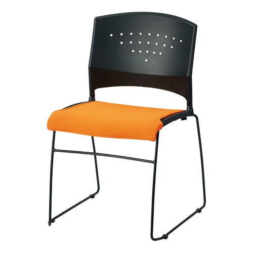 PLUS（プラス）オフィス家具 会議イス GK-C10R オレンジ　