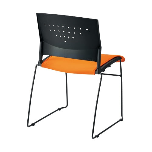 PLUS（プラス）オフィス家具 会議イス GK-C10R オレンジ　