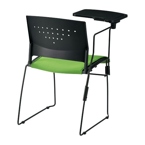 PLUS（プラス）オフィス家具 会議イス GK-CM10R グリーン メモ台付　