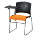 PLUS（プラス）オフィス家具 会議イス GK-CM10R オレンジ メモ台付　