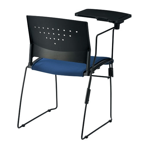 PLUS（プラス）オフィス家具 会議イス GK-CM10R ネイビー メモ台付　