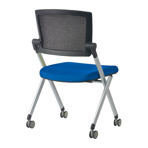 PLUS（プラス）オフィス家具 会議イス GK-90SM ブルー 肘無　