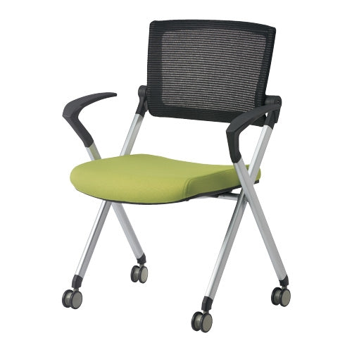 PLUS（プラス）オフィス家具 会議イス GK-A90SM グリーン 肘付　