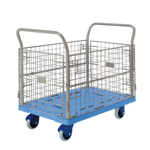 PLUS（プラス）オフィス家具 環境静音網台車 NP-307GS　4546678005740