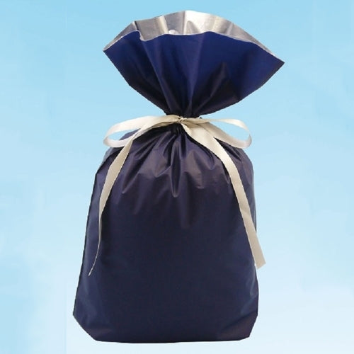 Frontier Drawstring bag with satin ribbon, navy blue, M, 20 pieces FK2407 4960369612817