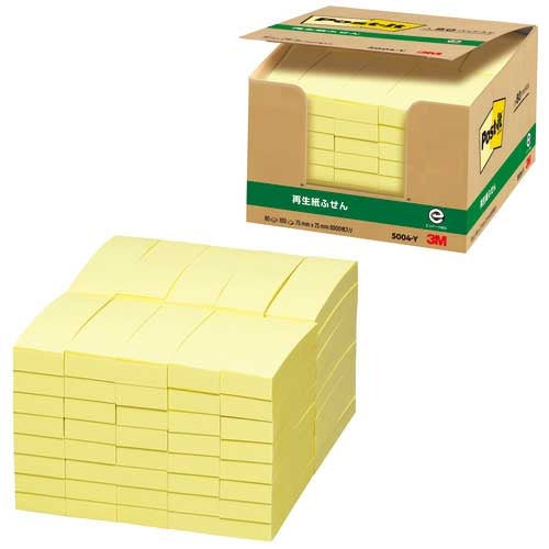 スリーエムジャパン Post-itふせん業務用 5004-Y イエロー 4549395032501