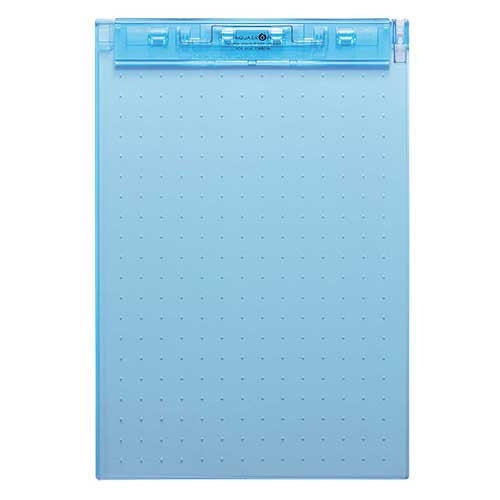 LIHITLAB. 超薄型クリップボードA4E青A-5067-8 4903419816711
