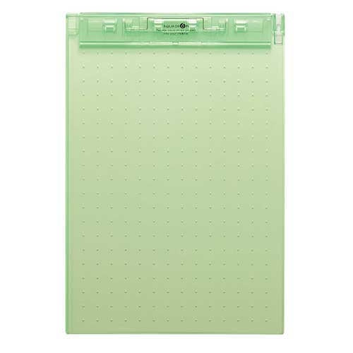 LIHITLAB. 超薄型クリップボードA4E黄緑 A-5067-6 4903419816704