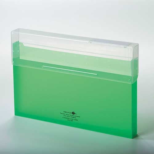 LIHITLAB. コングレスケース厚型 A-5024-6 黄緑 4903419816469