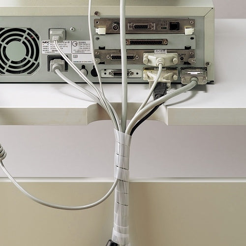 オーム電機 スパイラルチューブ 1.5m DZ-SR13Z/W 4971275916548