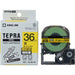 King Jim Tepra PRO Tape Strong Adhesive SC36YW Yellow/Black 36mm 4971660765157